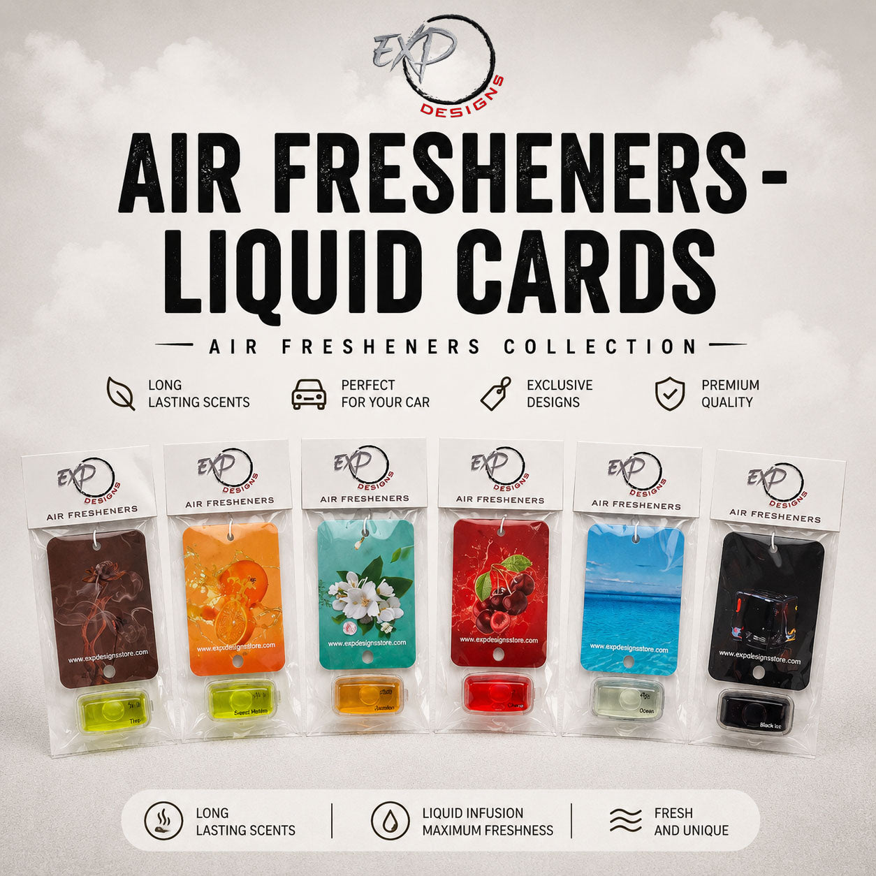 Air Fresheners - Liquid Cards