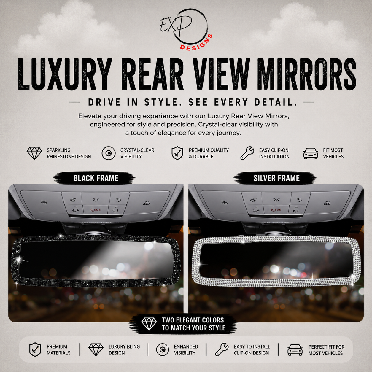 Luxury Rear View Mirrors