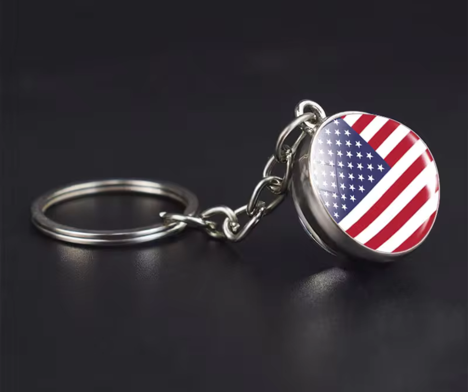 All Nation Flag - Glass Ball keychains
