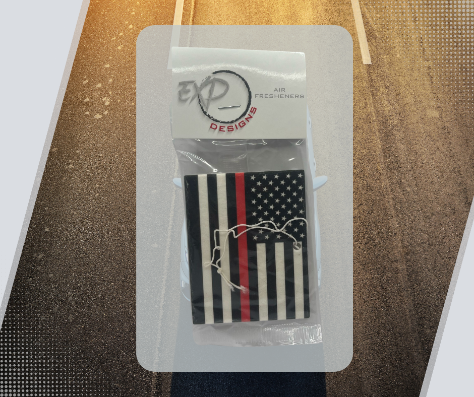 American Thin Red Line Flag Freshener