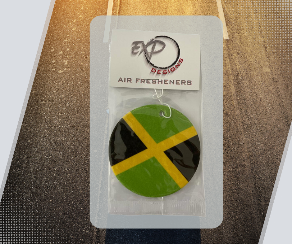 Jamaican Round Flag Freshener