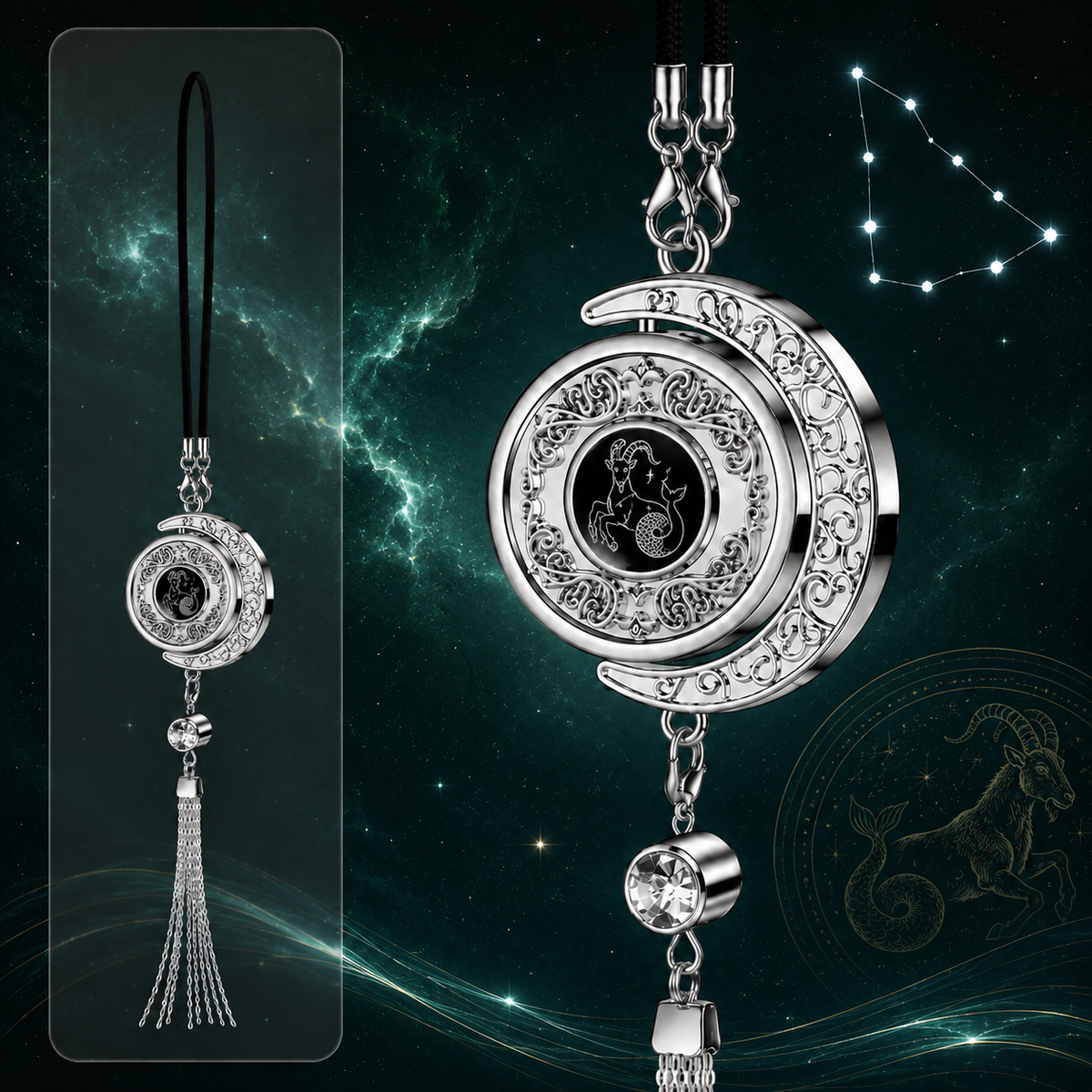 Moon & Zodiac Car Diffuser Pendant