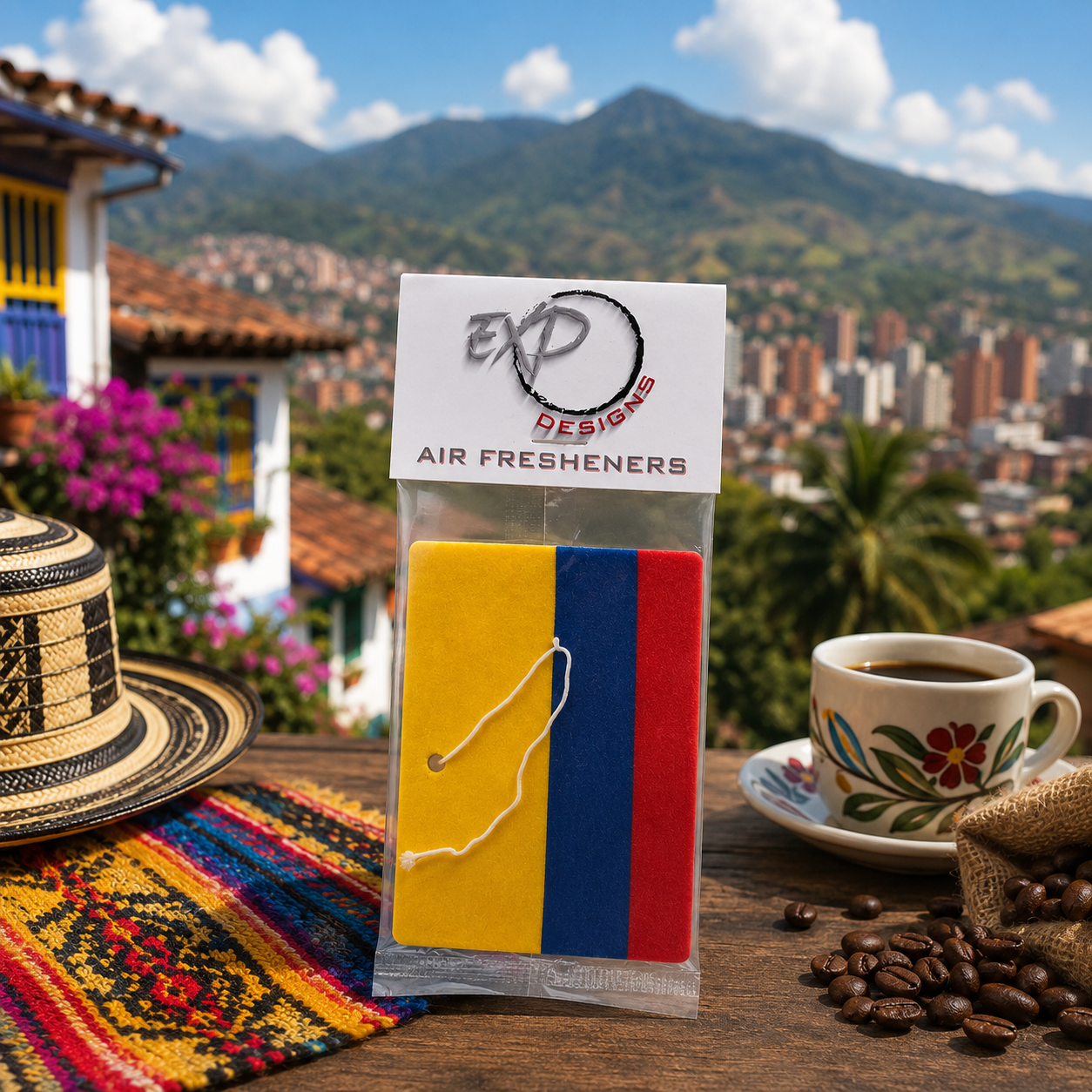 Colombian Flag Freshener