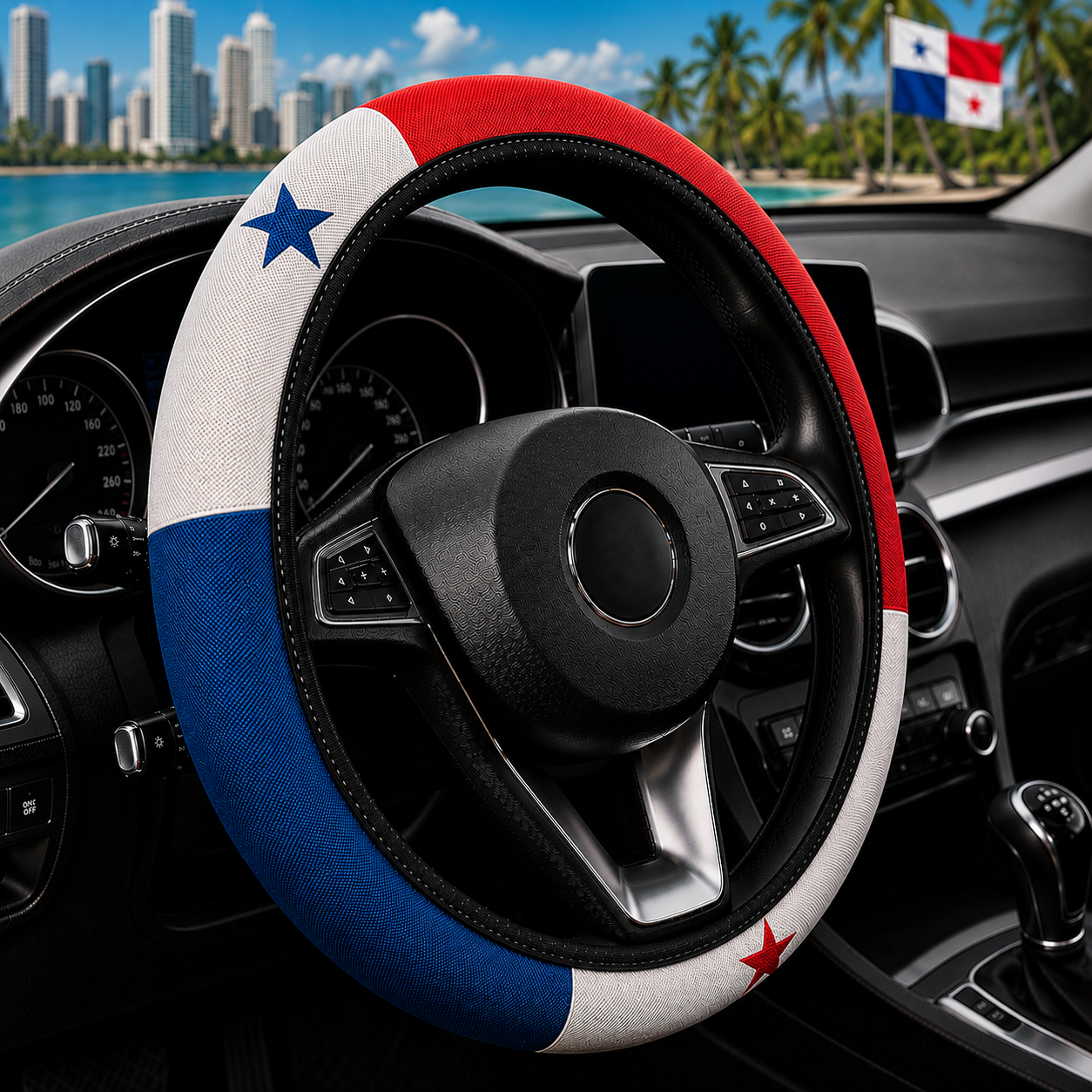 Country Flag Steering Wheel Cover