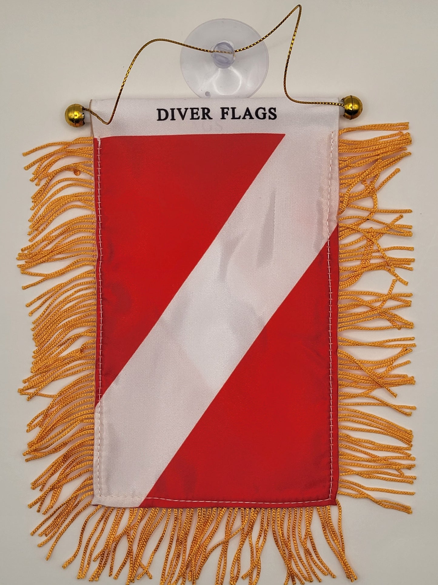 Mini pancarta colgante con la bandera del país