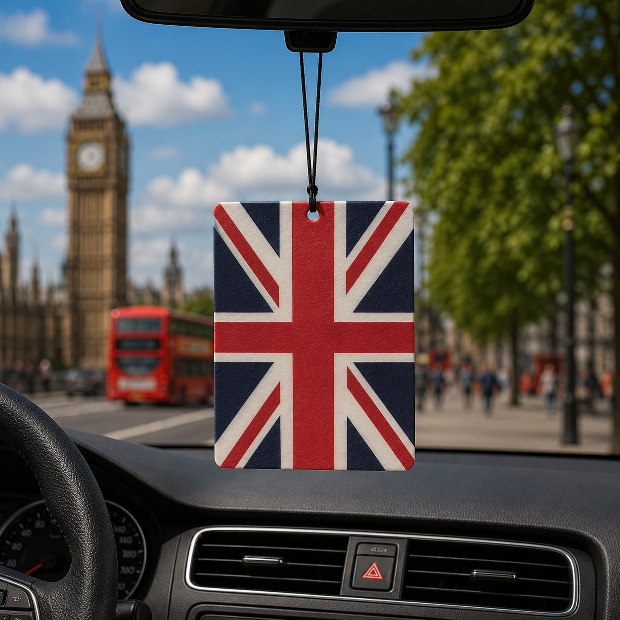 England Car Flag Freshener