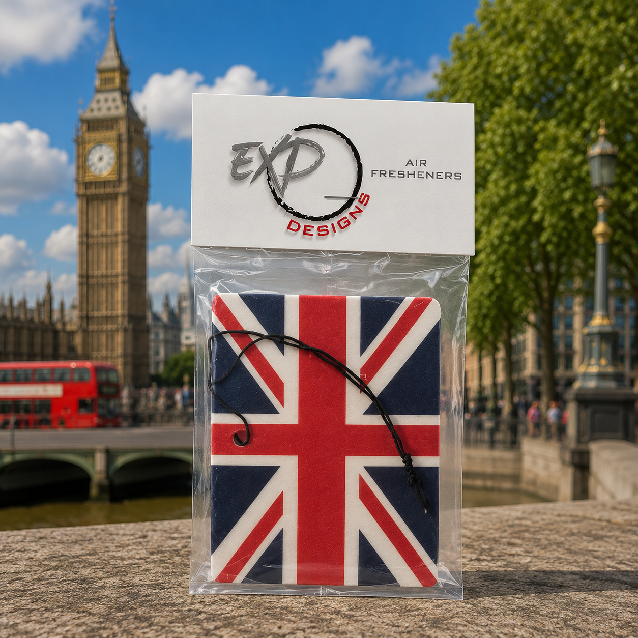 England Car Flag Freshener