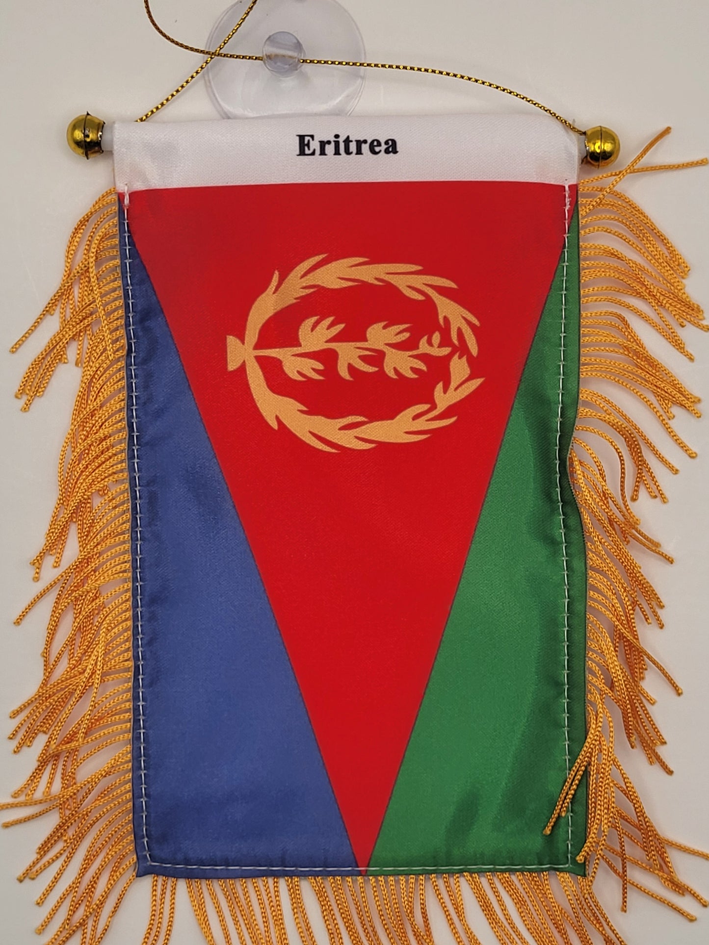 Mini pancarta colgante con la bandera del país