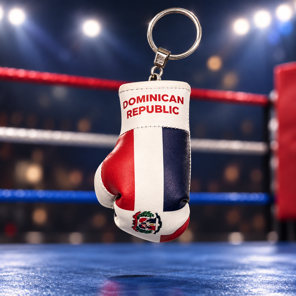 Mini Boxing Glove Keychain — Flag Edition
