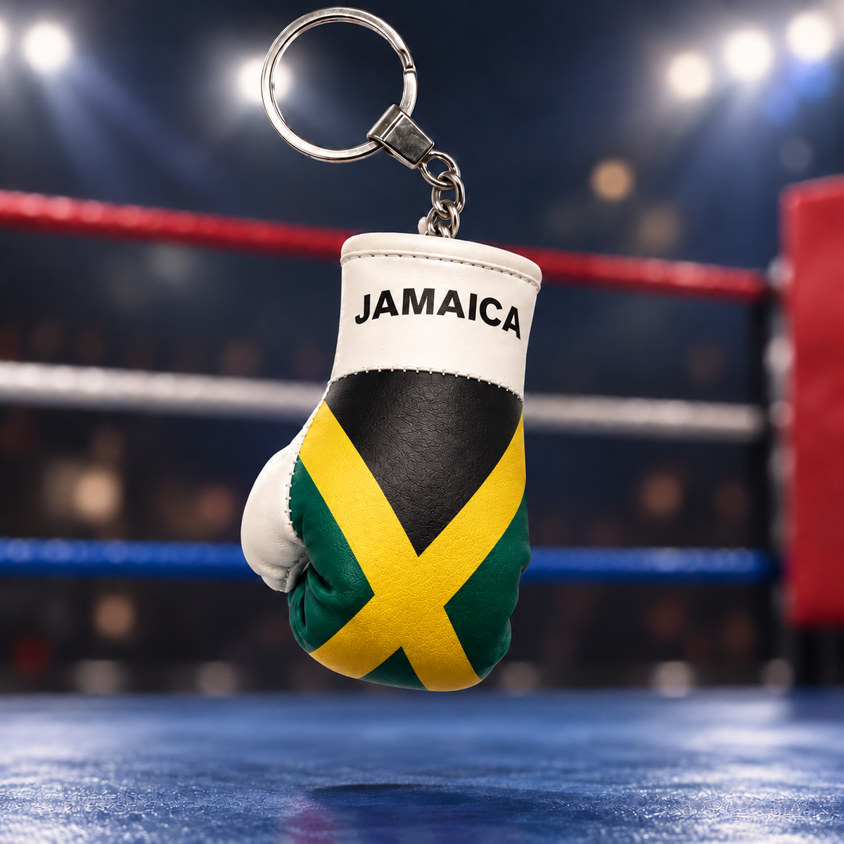Mini Boxing Glove Keychain — Flag Edition