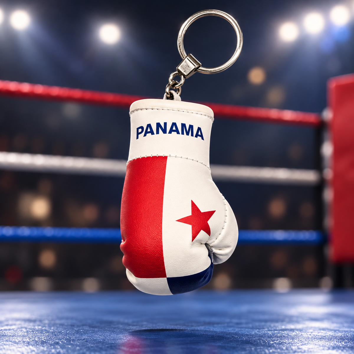 Mini Boxing Glove Keychain — Flag Edition