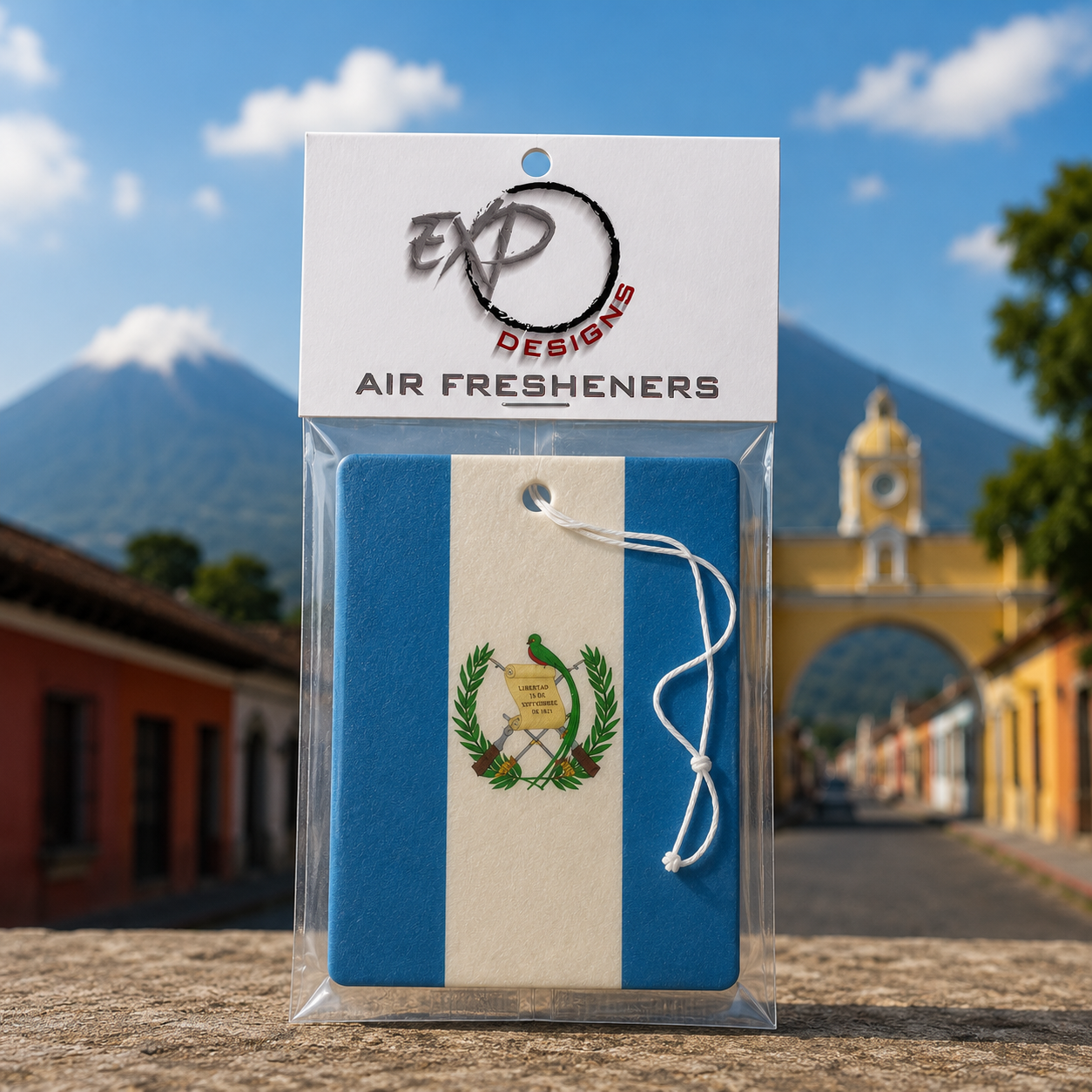 Guatemala Flag Freshener
