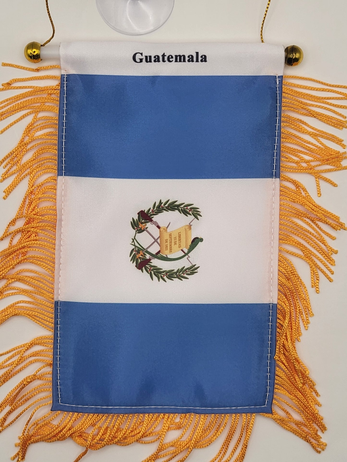 Mini pancarta colgante con la bandera del país