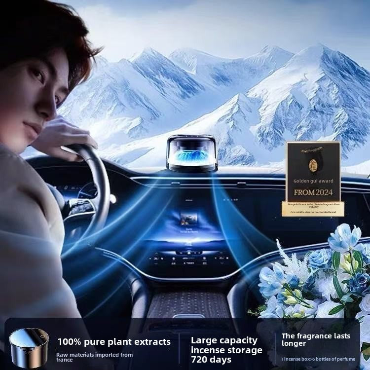 Luxury Brand Car Electric Diffuser – Snow Mist Forest Edition with Long-Lasting Aromatherapy