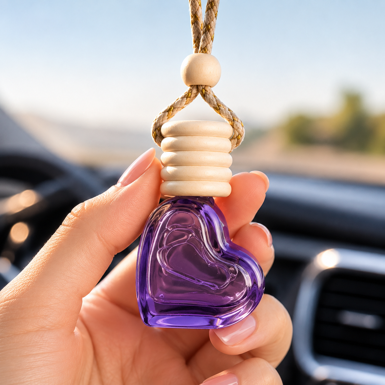 Heart Shaped Hanging Car Diffuser