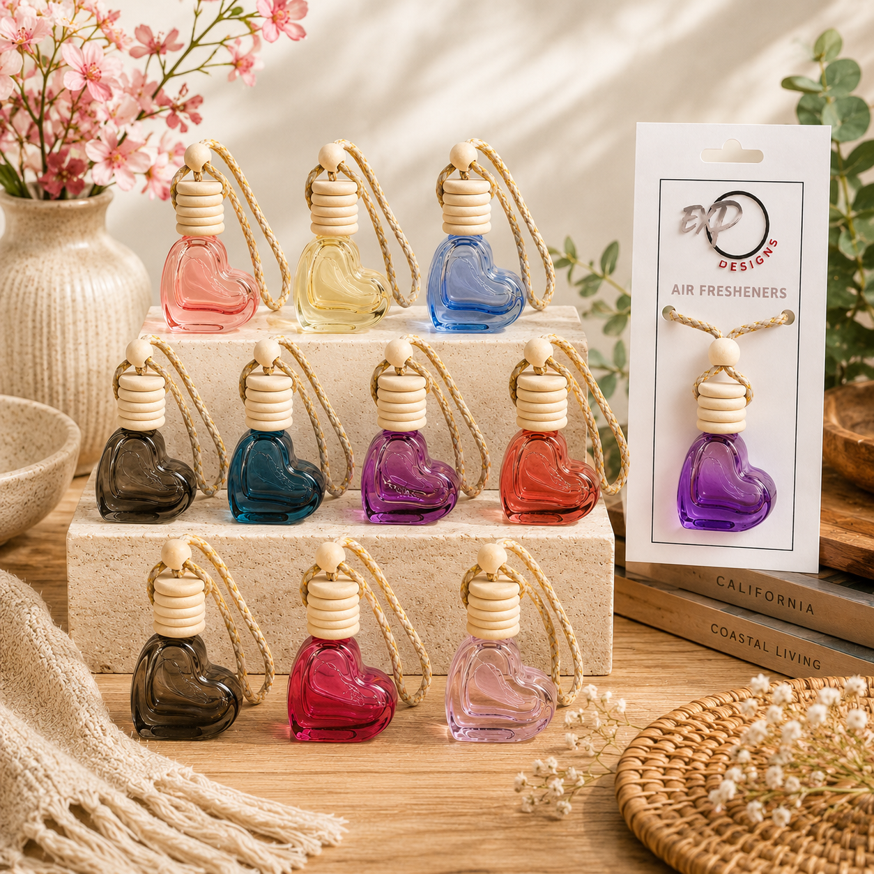 Heart Shaped Hanging Car Diffuser
