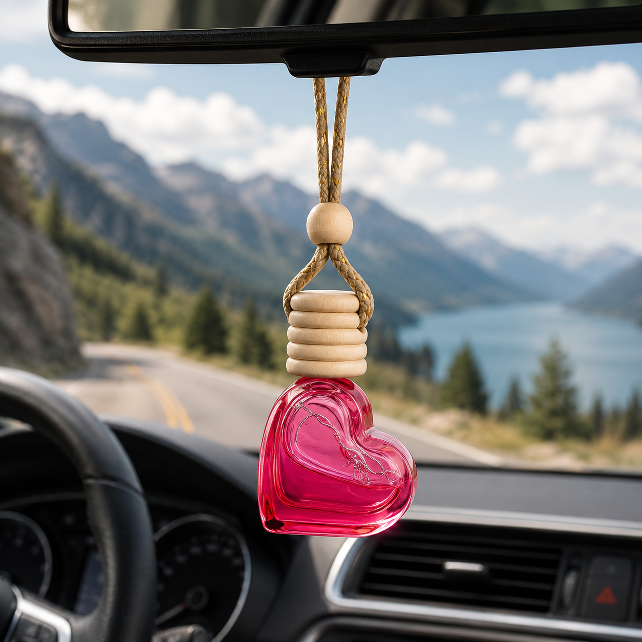Heart Shaped Hanging Car Diffuser