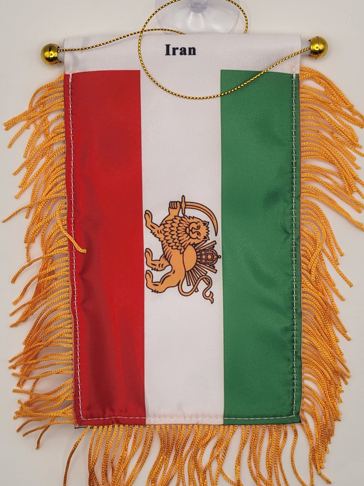 Mini pancarta colgante con la bandera del país