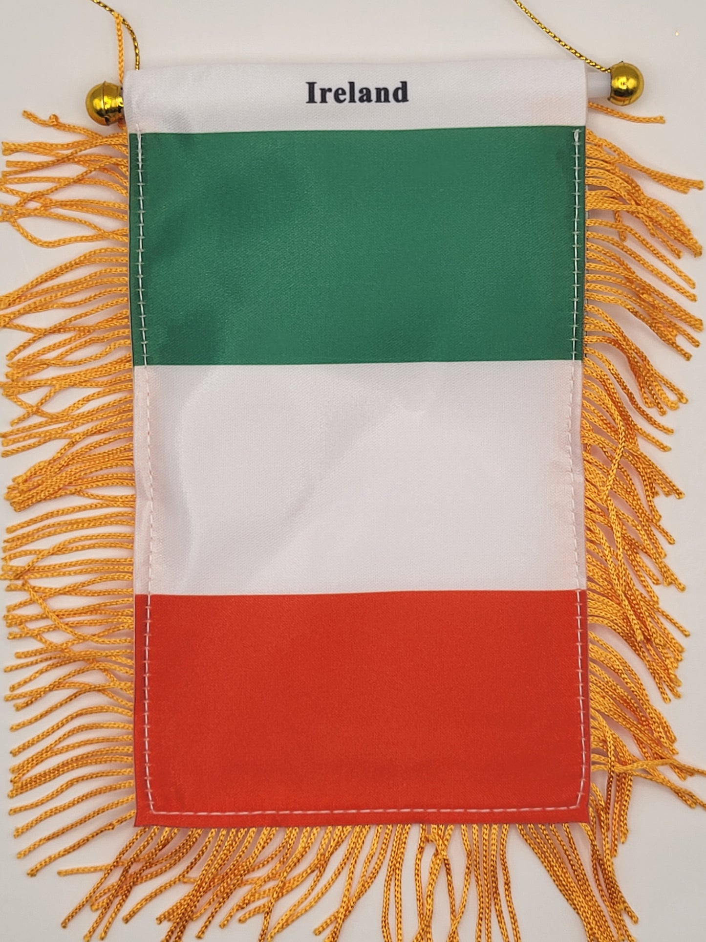 Mini pancarta colgante con la bandera del país