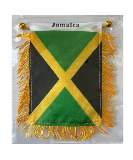 Mini pancarta colgante con la bandera del país