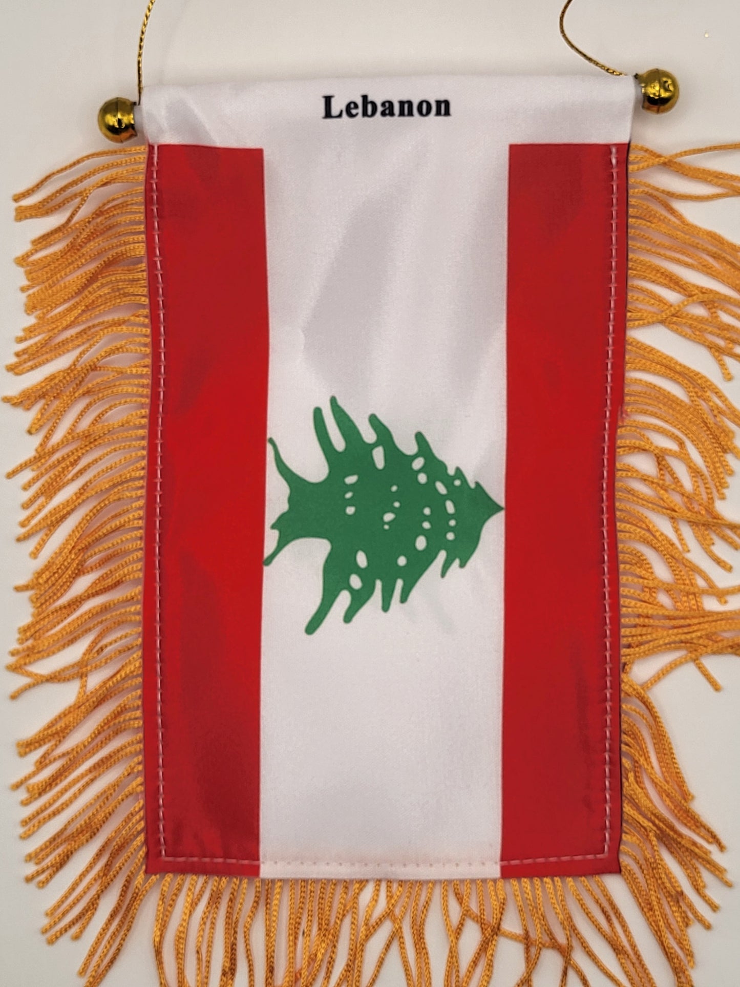Mini pancarta colgante con la bandera del país