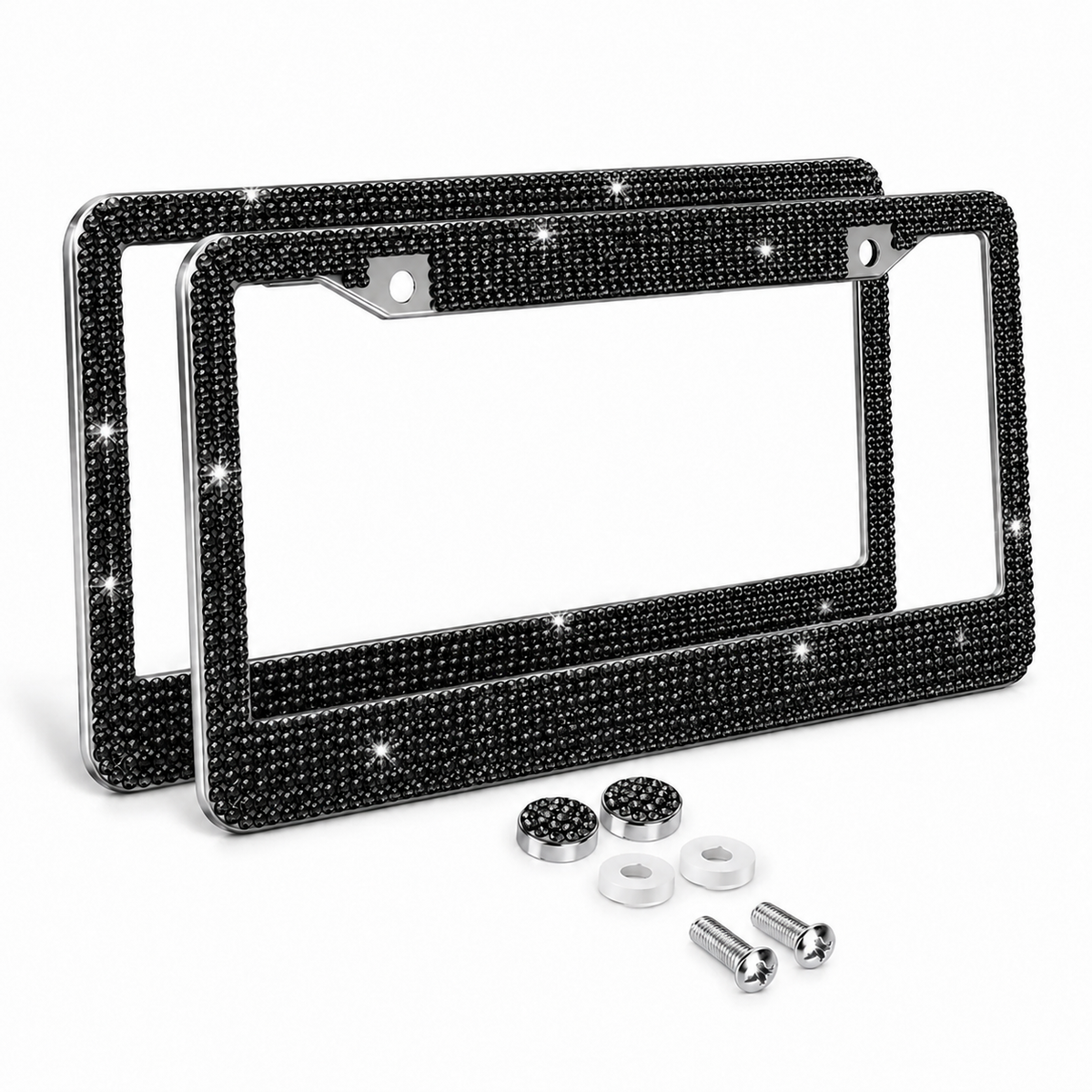 License Plate Frame – Luxury Rhinestone Edition