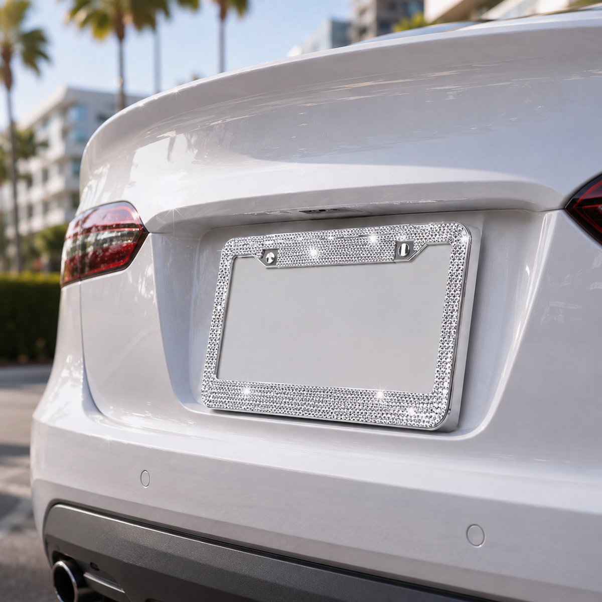 License Plate Frame – Luxury Rhinestone Edition