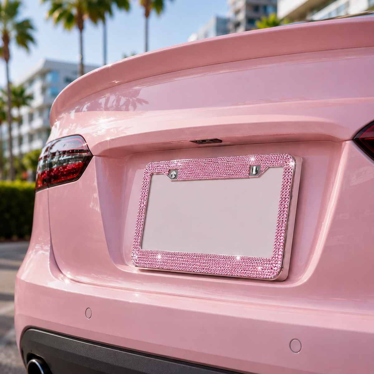 License Plate Frame – Luxury Rhinestone Edition