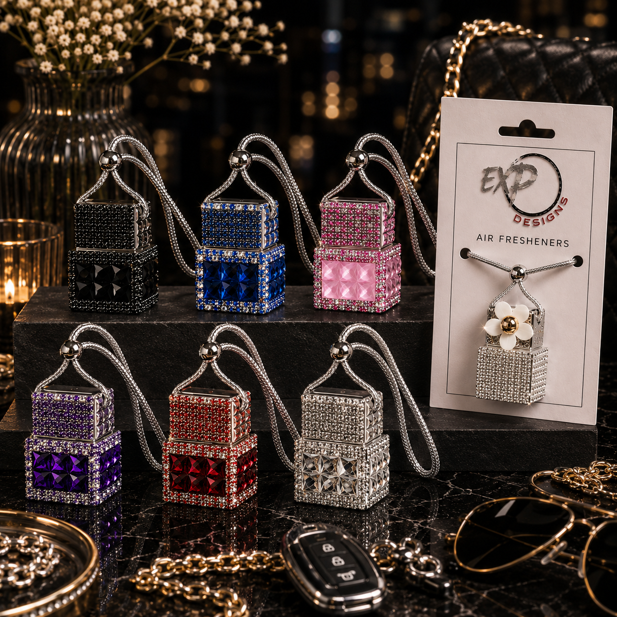 Luxury Diffuser Bottle – Bling Edition