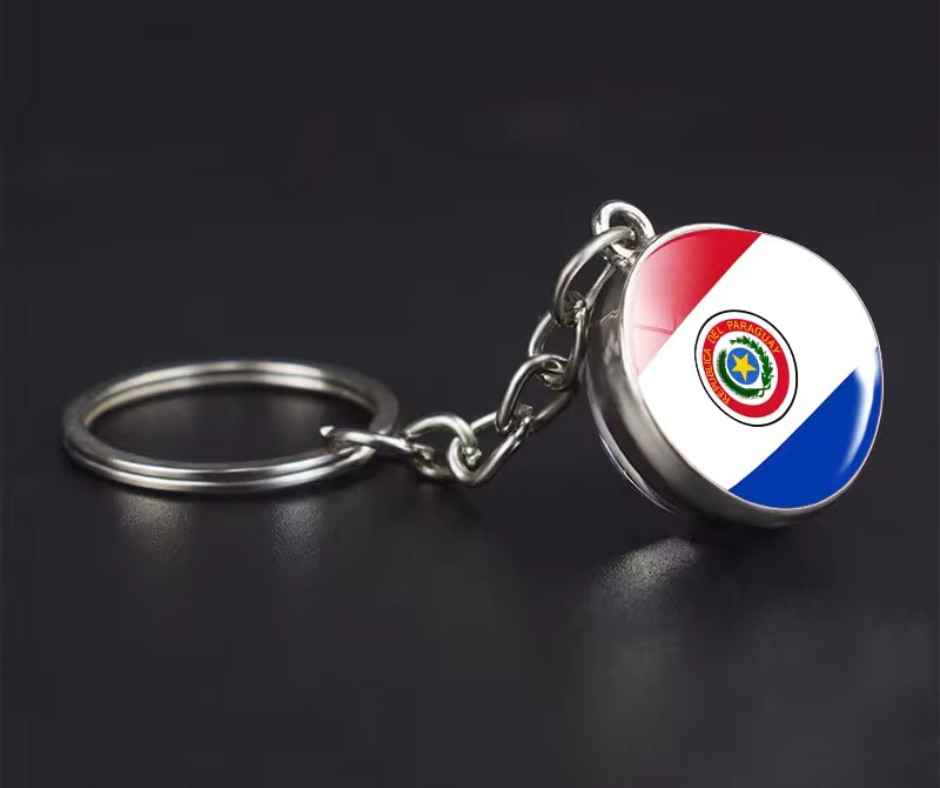 All Nation Flag - Glass Ball keychains