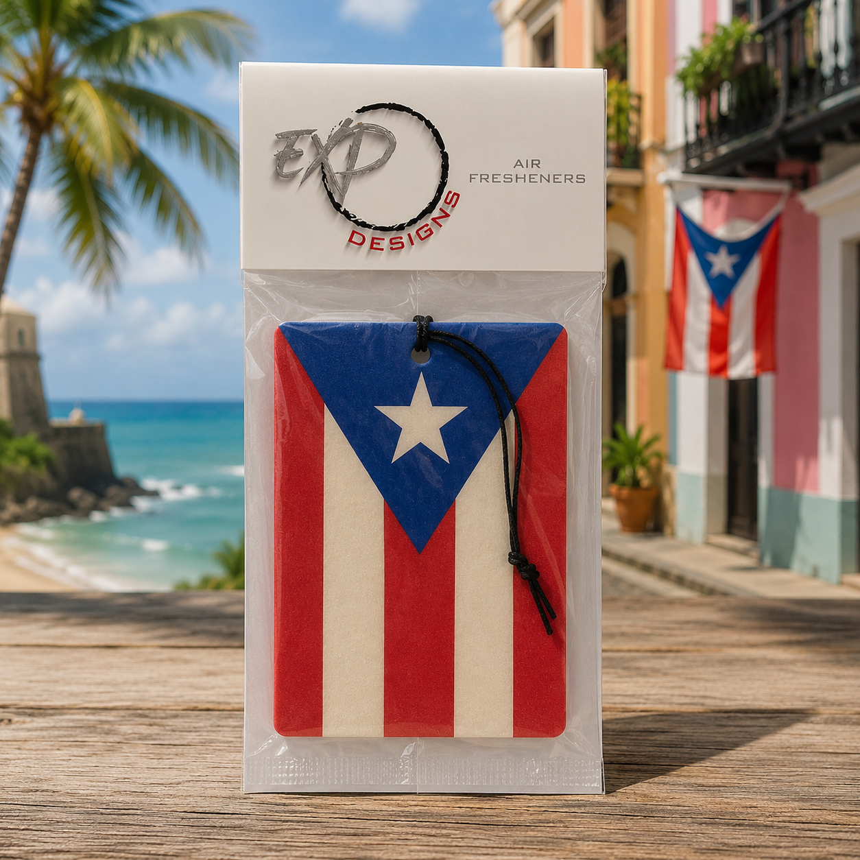 Puerto Rico Flag Freshener