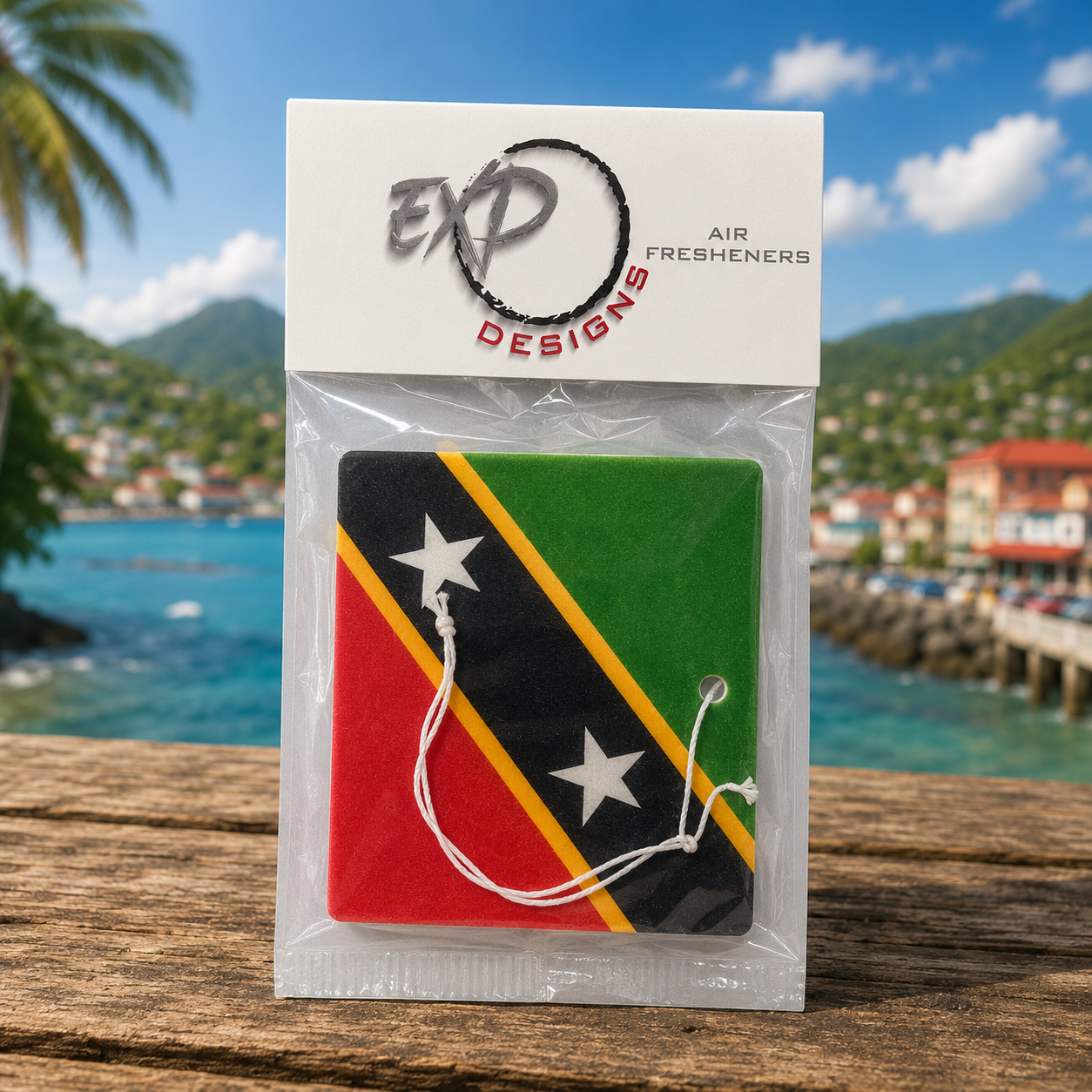 St. Kitts Flag Freshener
