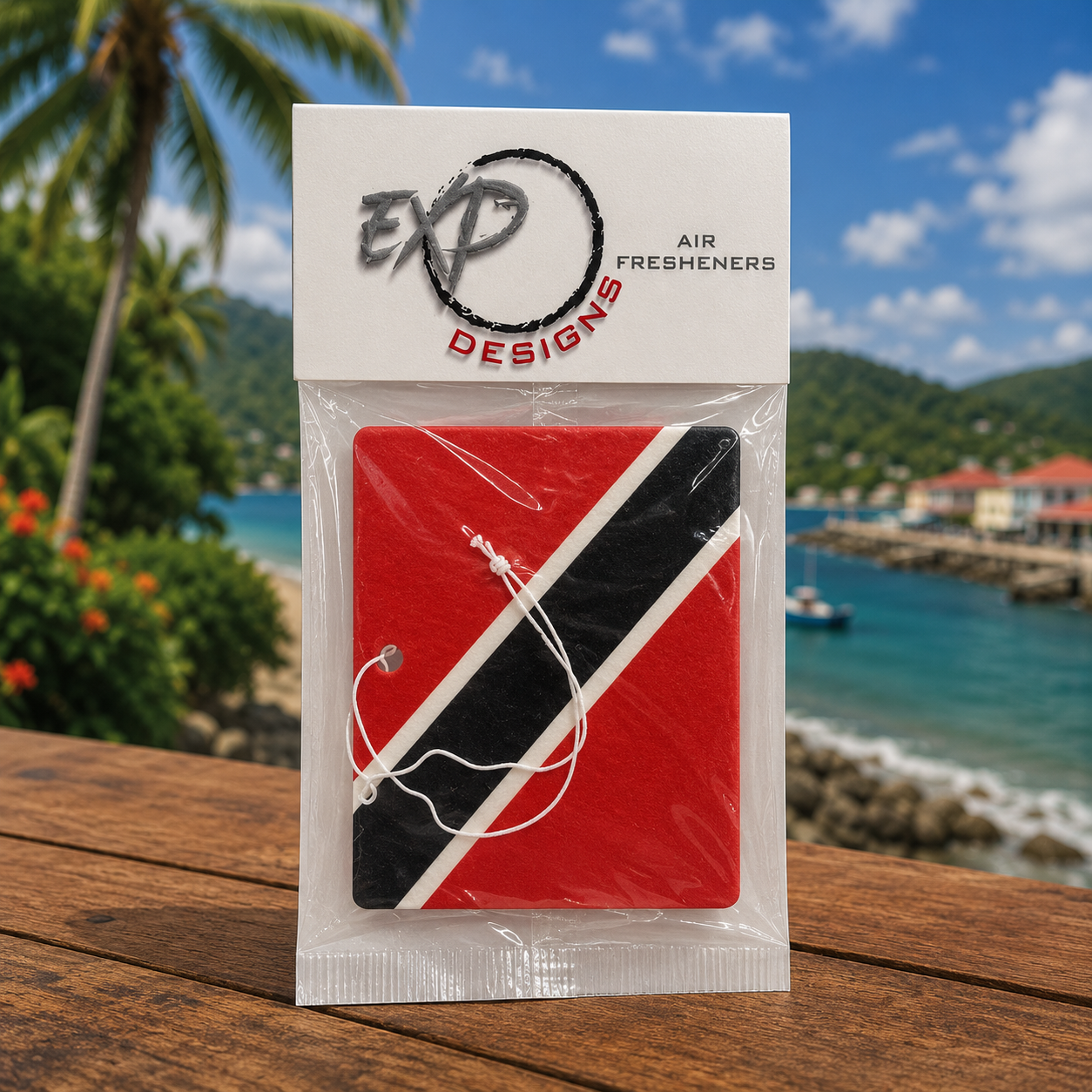 Trinidad and Tobago Flag Car Air Freshener