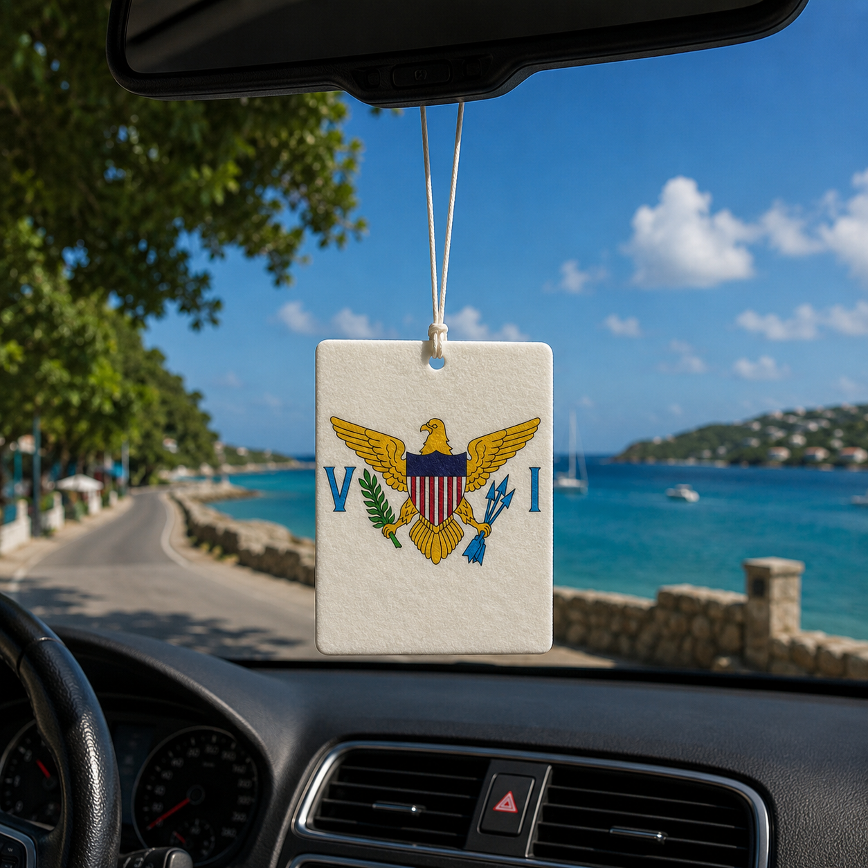 U.S. Virgin Islands Flag - Car Air Freshener