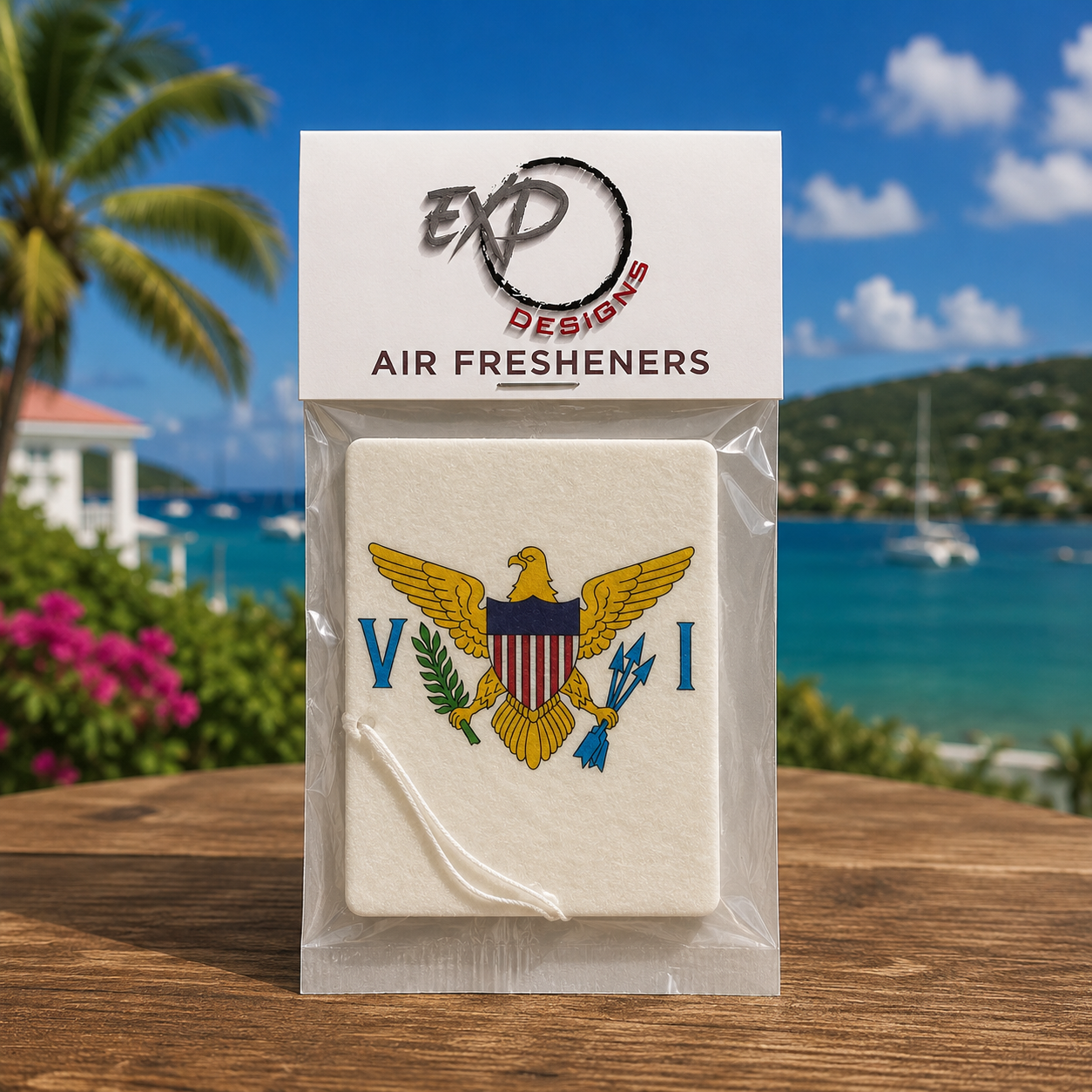 U.S. Virgin Islands Flag - Car Air Freshener