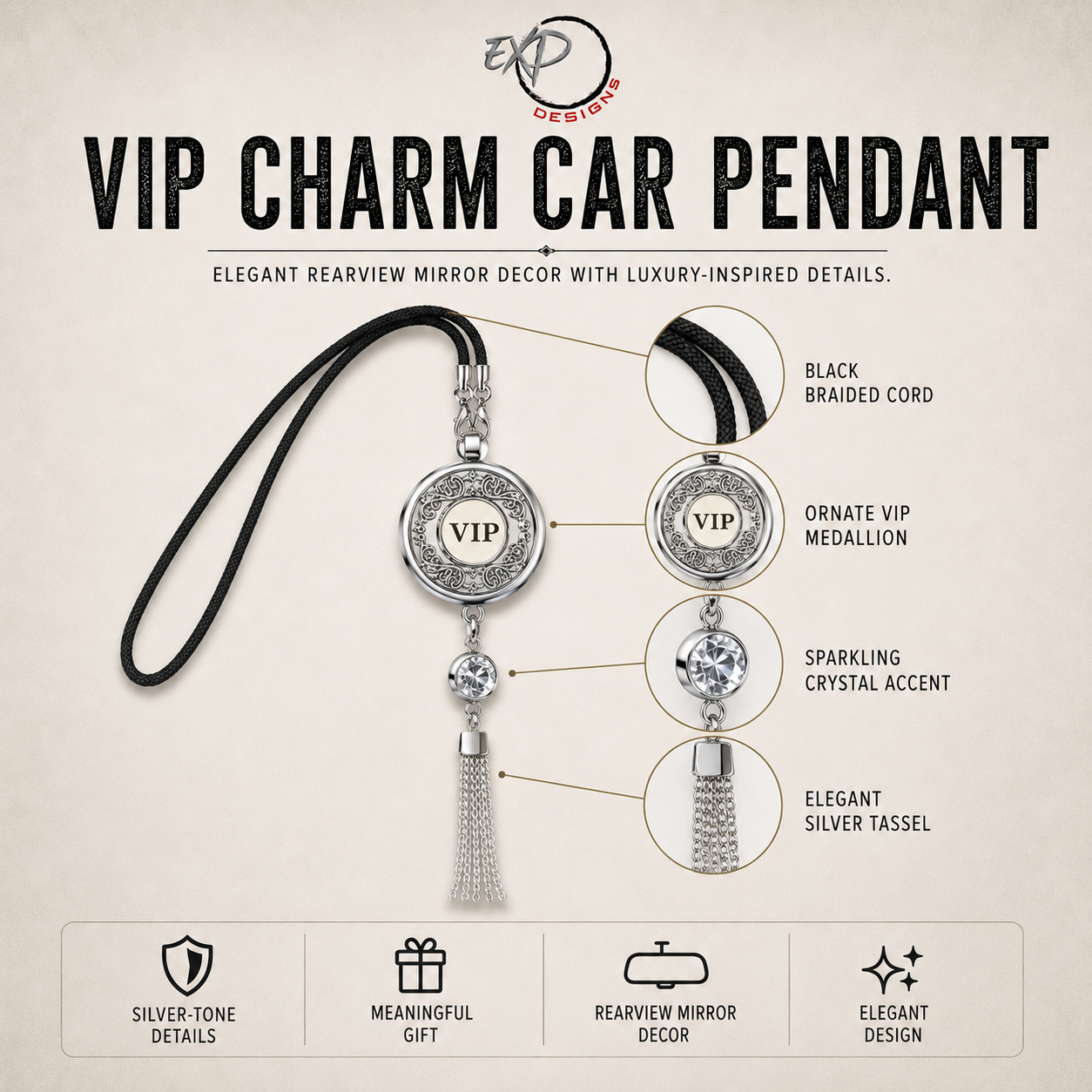VIP Moon Car Diffuser Pendant