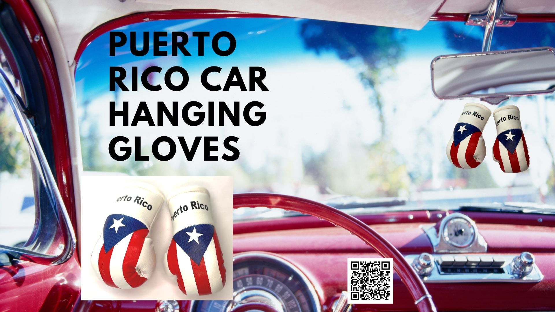 Mini guantes de boxeo con banderas de países colgando