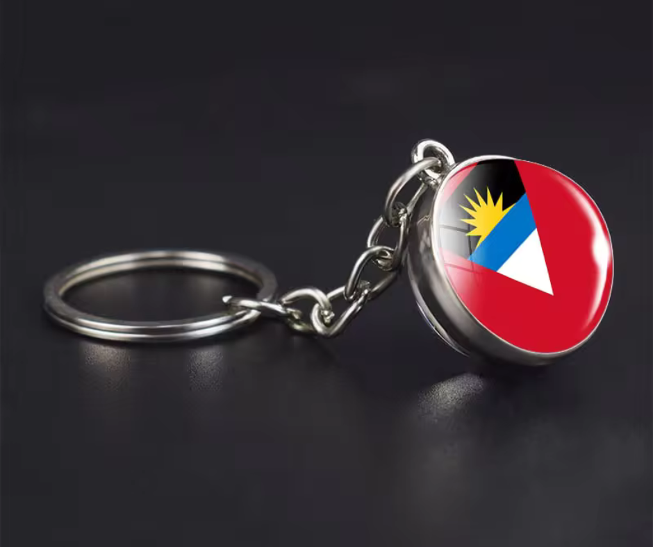 All Nation Flag - Glass Ball keychains