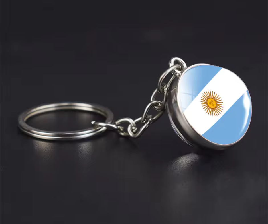 All Nation Flag - Glass Ball keychains