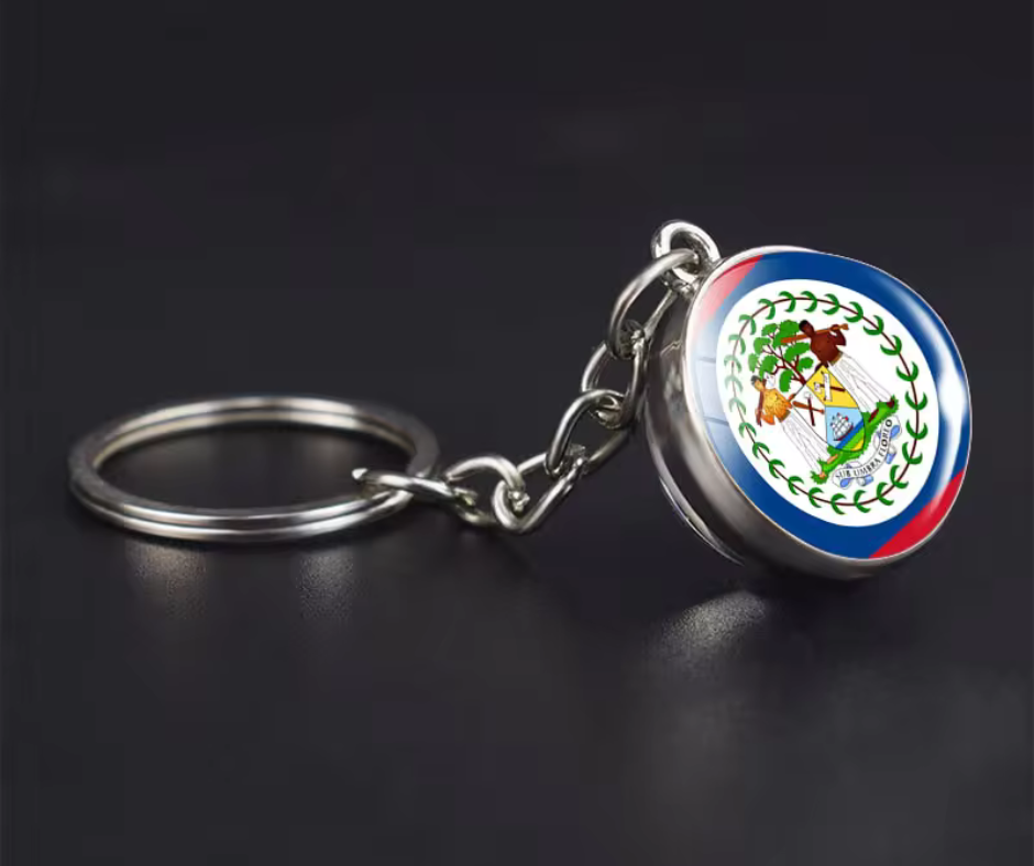 All Nation Flag - Glass Ball keychains