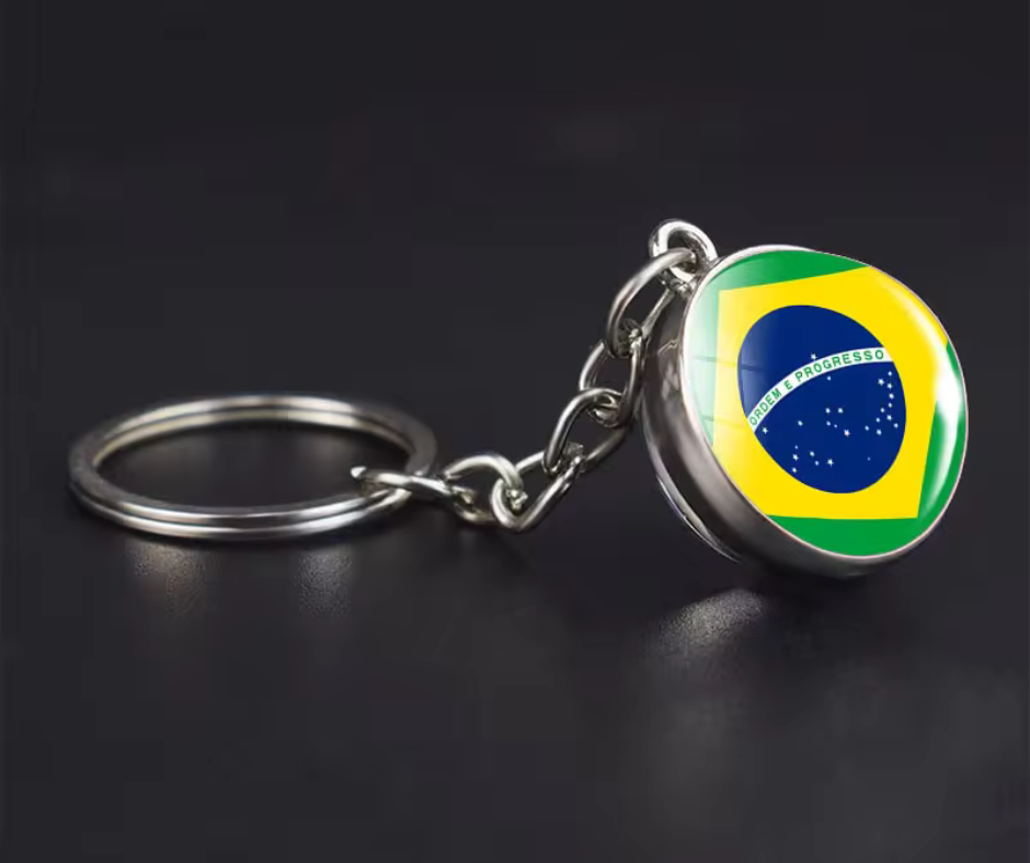 All Nation Flag - Glass Ball keychains