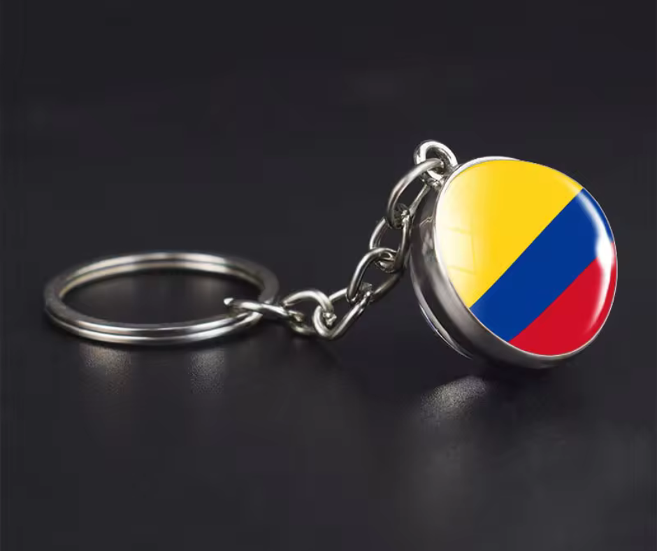 All Nation Flag - Glass Ball keychains