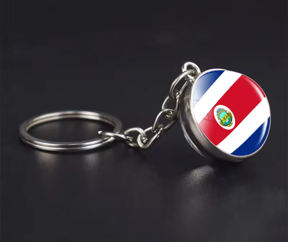 All Nation Flag - Glass Ball keychains