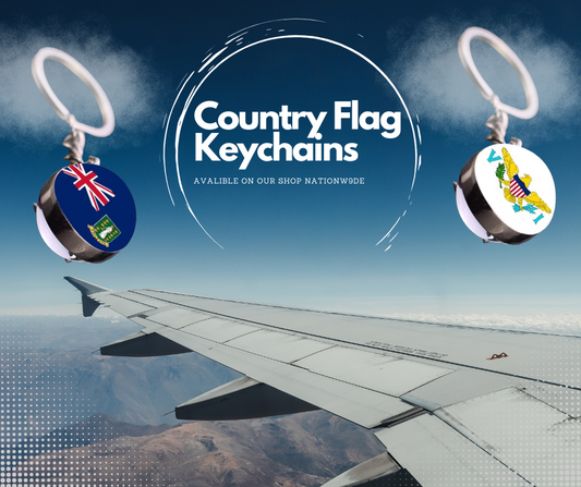 All Nation Flag - Glass Ball keychains