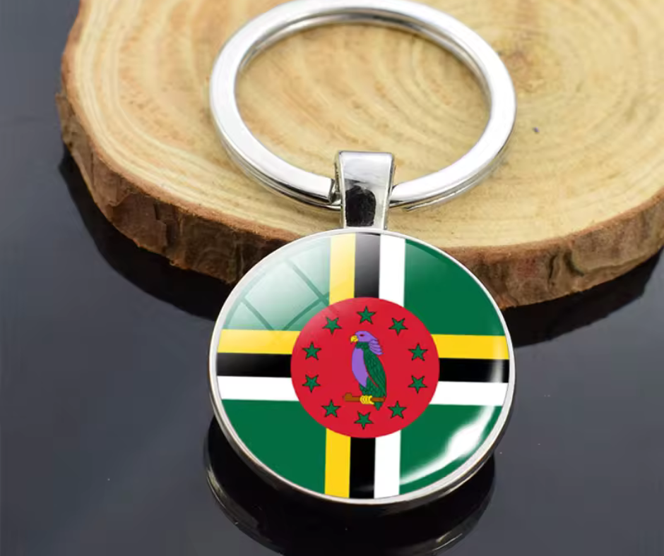 All Nation Flag - Glass Ball keychains