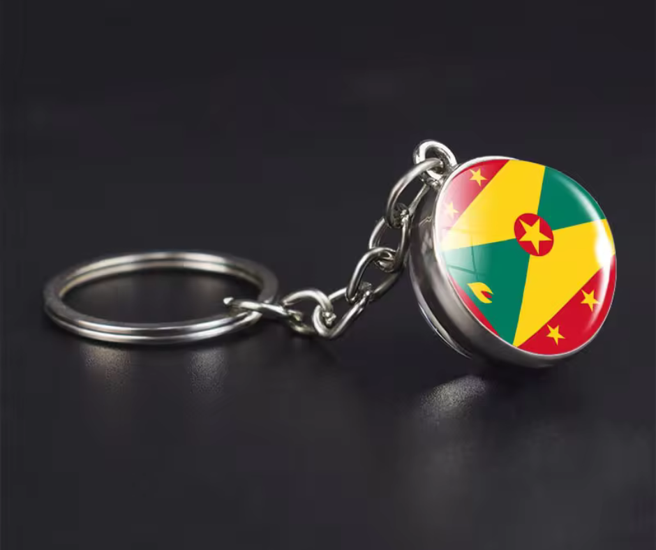 All Nation Flag - Glass Ball keychains