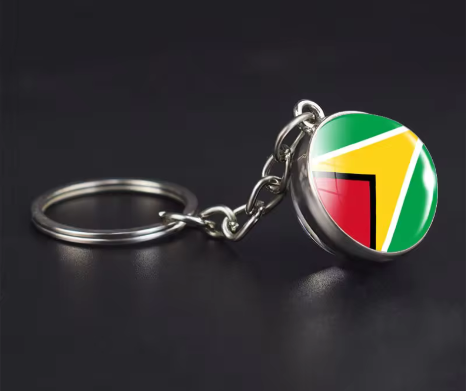 All Nation Flag - Glass Ball keychains