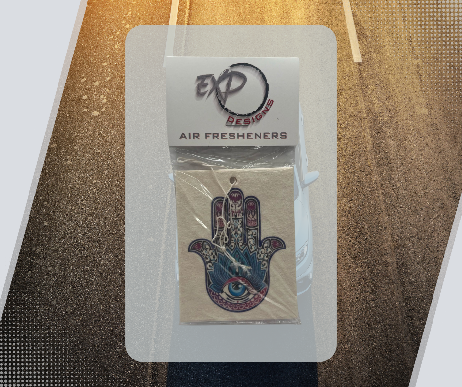 HAMSA Flag Car Air Freshener