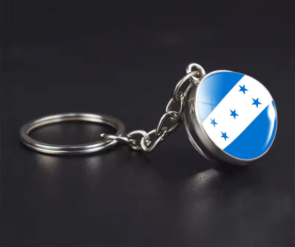 All Nation Flag - Glass Ball keychains