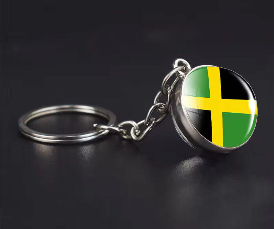 All Nation Flag - Glass Ball keychains